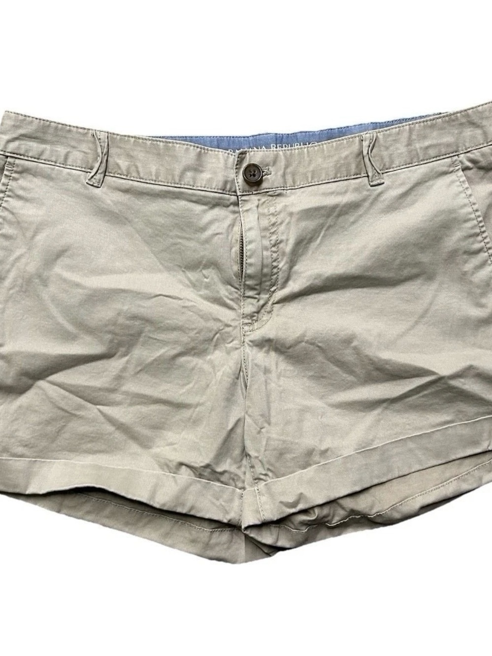Women’s Banana Republic City Chino Beige Shorts Size 12 Summer